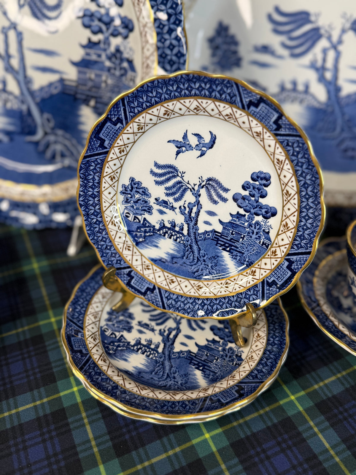 Vintage Booths Real Old Willow Bread & Butter Plate | A8025 | 6” Diameter | English Transferware| 1 Available