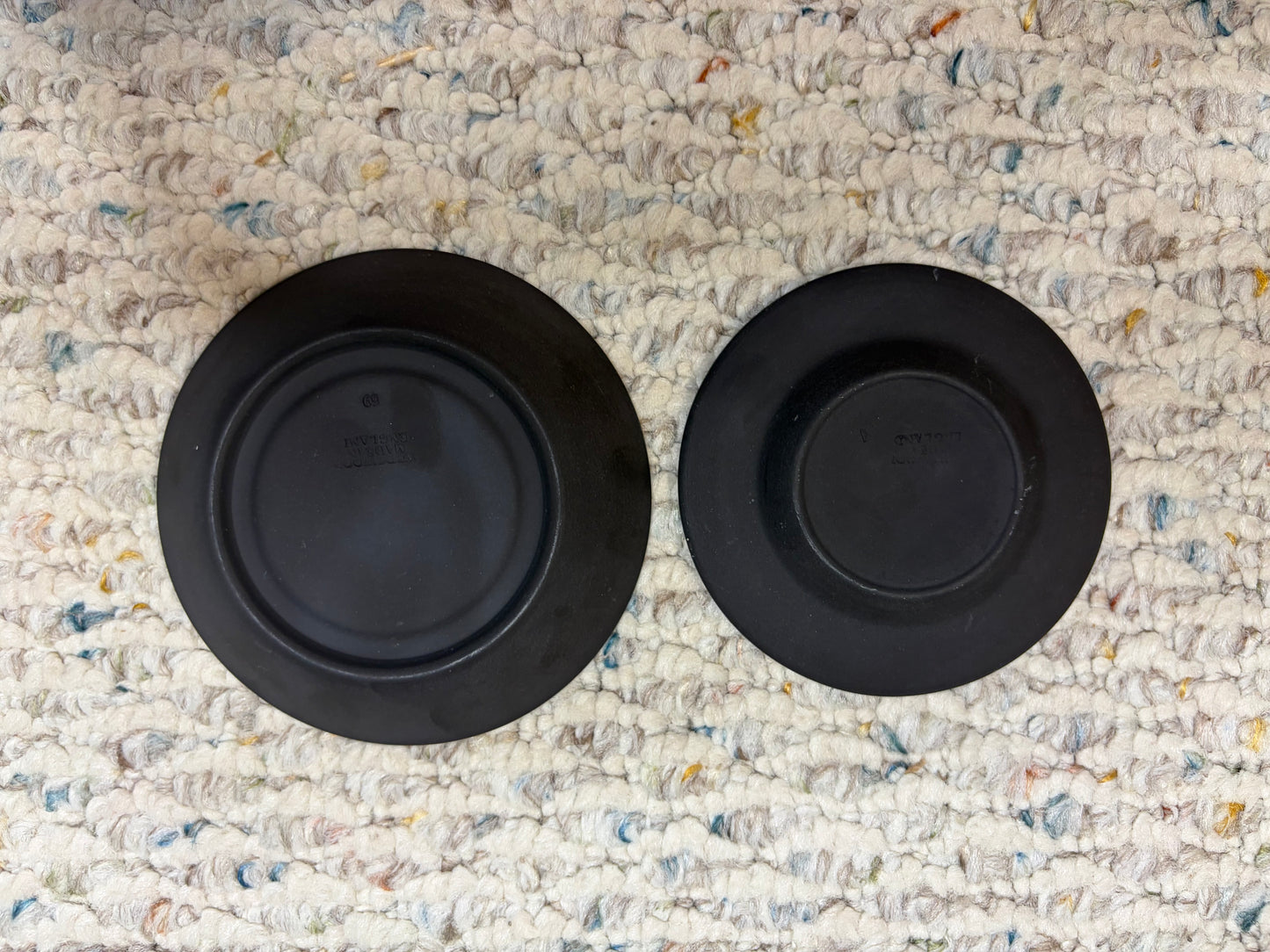 Wedgwood Basalt trinket dishes pair!