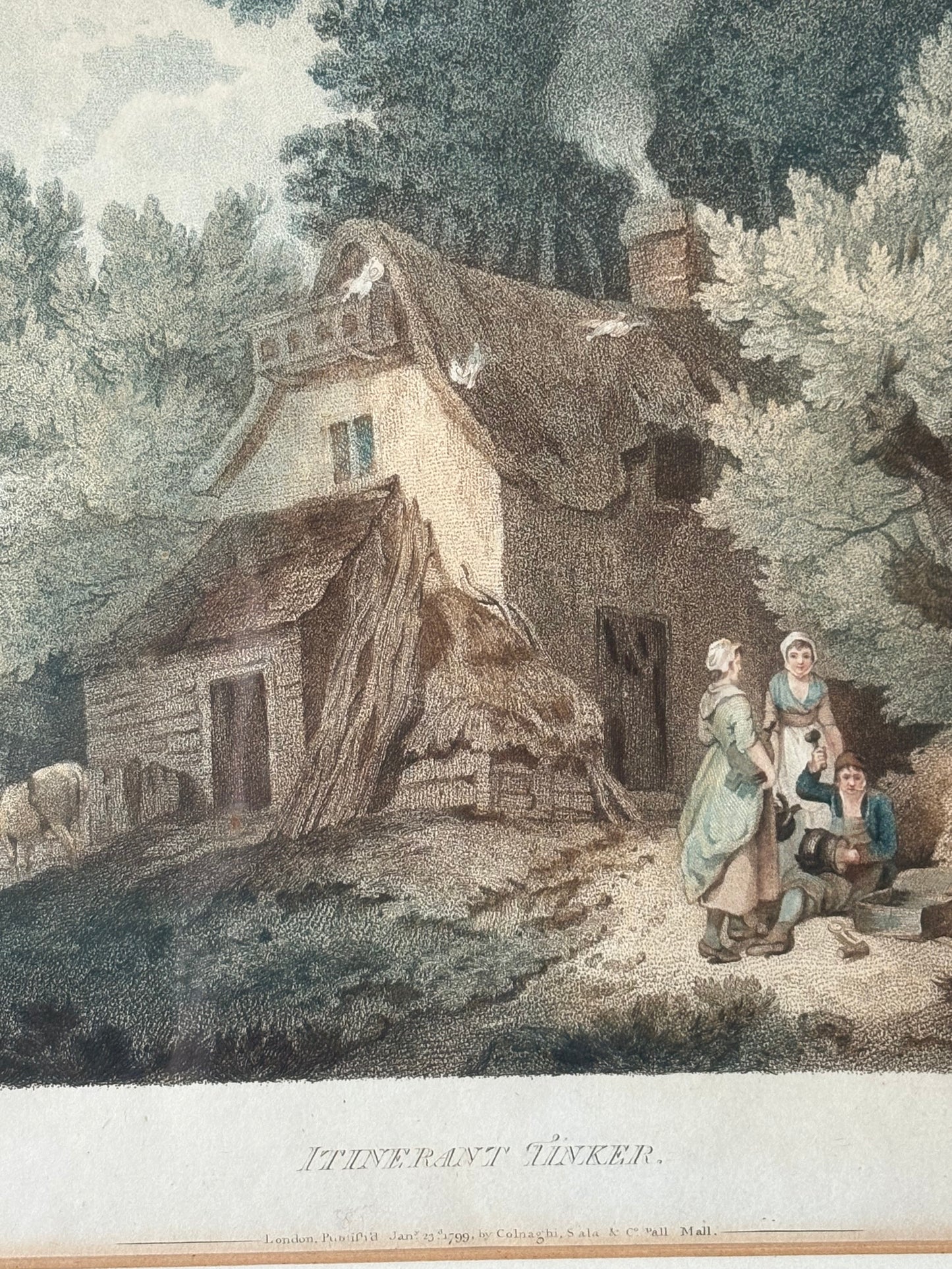 Set (4) Framed 19th century Lithographs