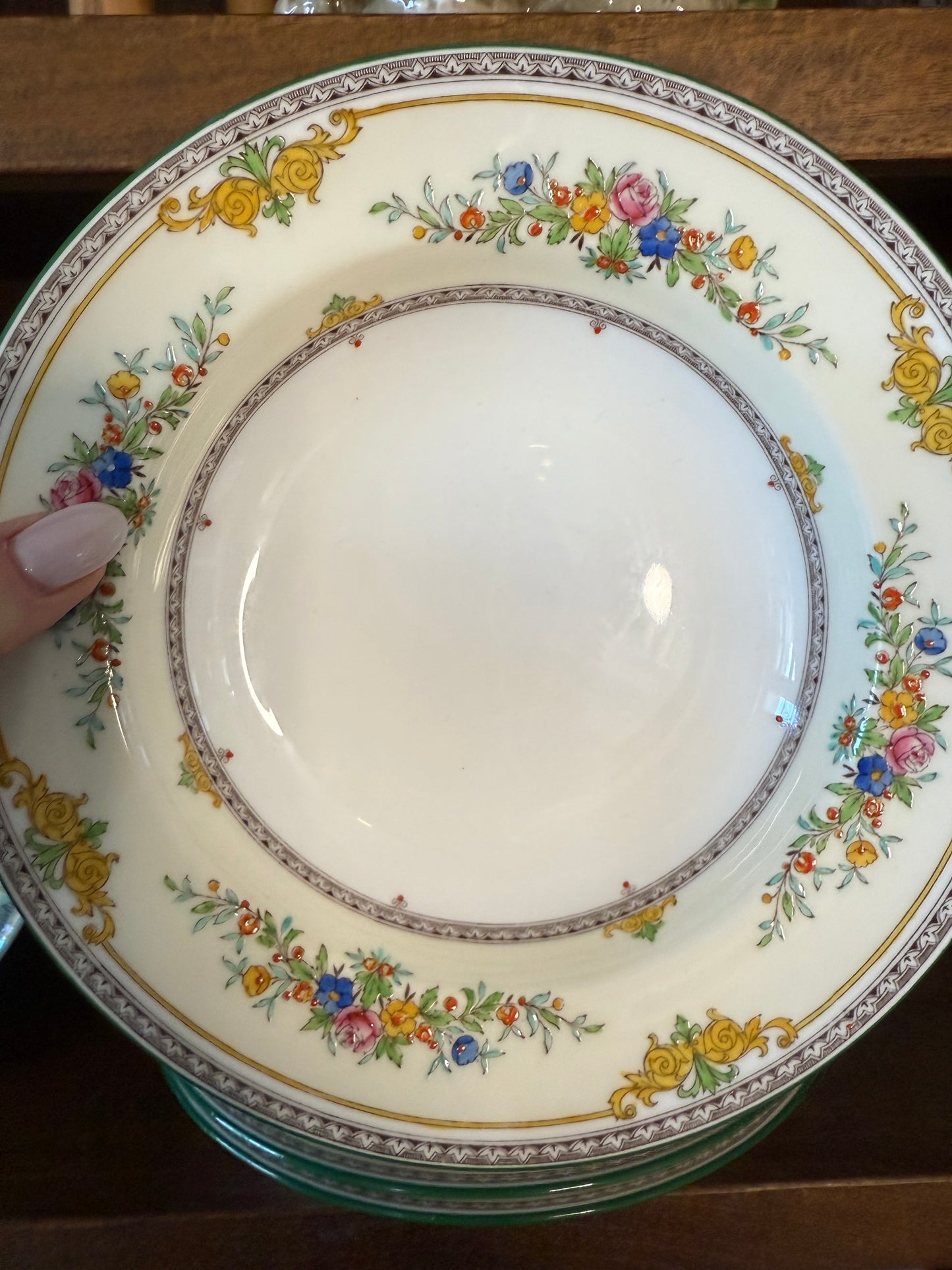 Vintage Set of 3 Minton Bowls in the Stanwood Pattern