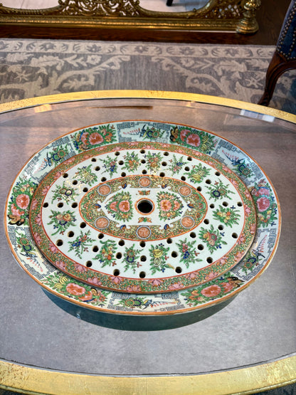 Outstanding Rose Canton Mazarine Platter Set | 16” x 13”