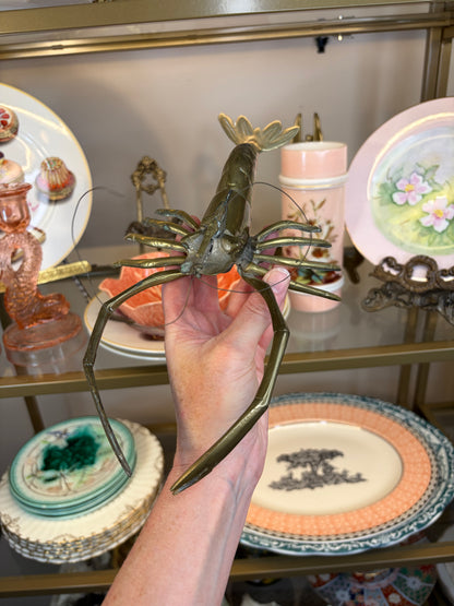 Vintage brass lobster!