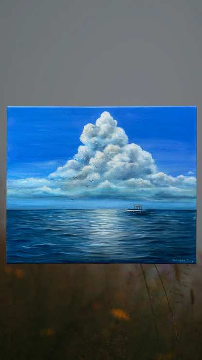 Sea lover original seascape painting 20x24”