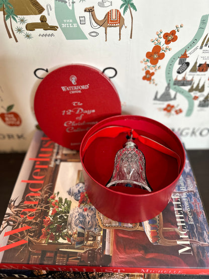 12 Days of Christmas Bell Ornament by Waterford in Orignal Box, Made in Ireland