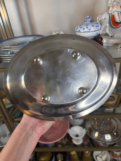 Stunning antique silverplated Barker Ellis biscuit jar!