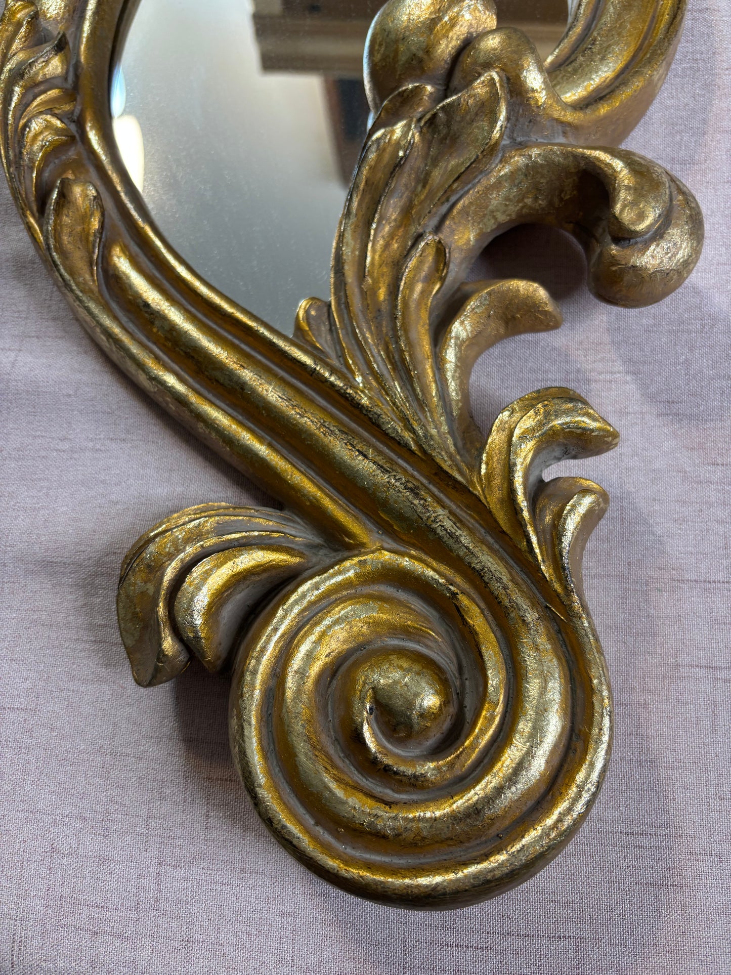 Gorgeous ornate scroll style mirror!