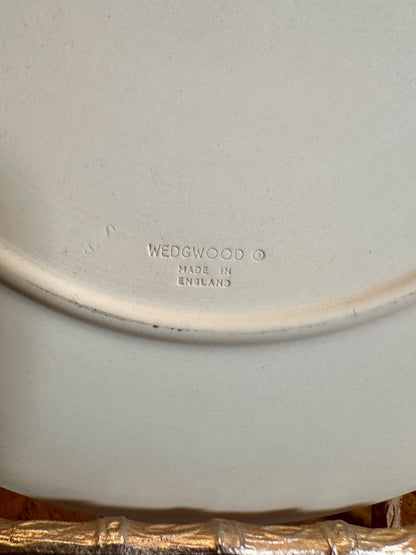 Wedgwood Jasperware Primrose Yellow Plate, Prunus Blossom Relief, England, 1970s