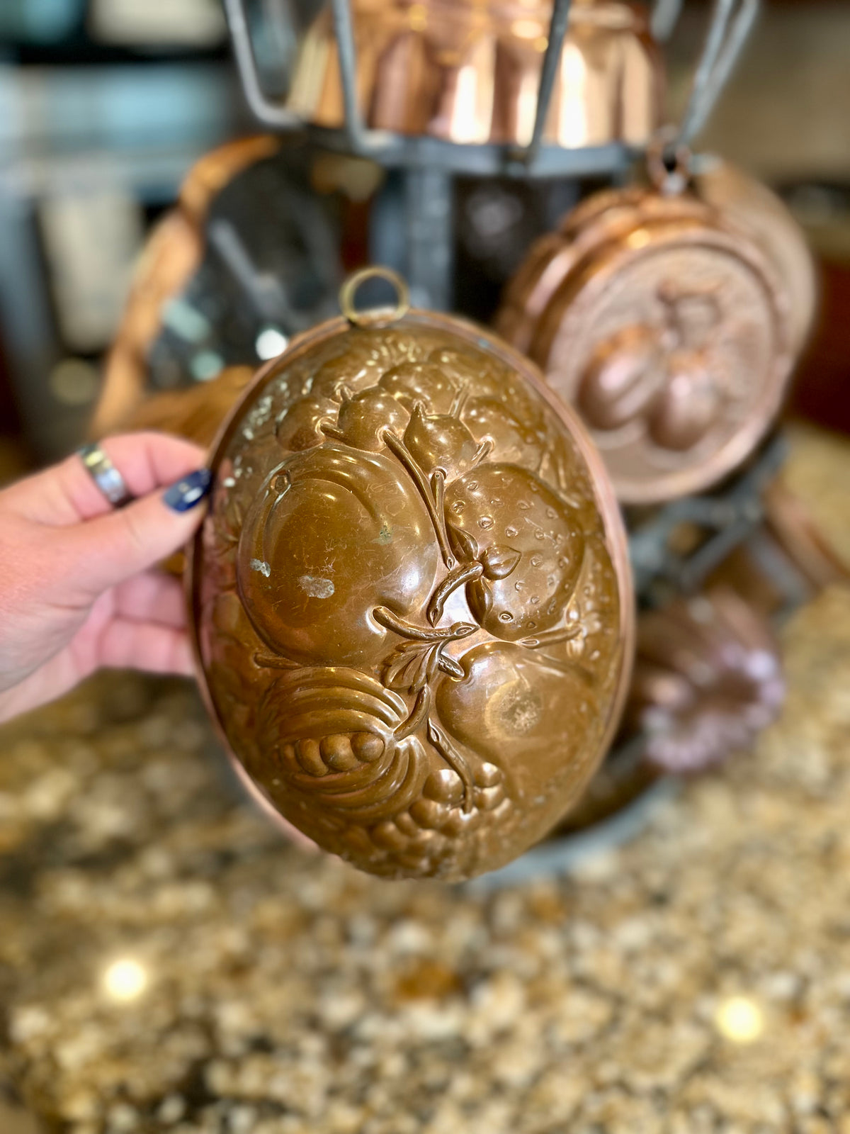 Antique German Kreamer Copper Fruit Mold | Early 20th Century