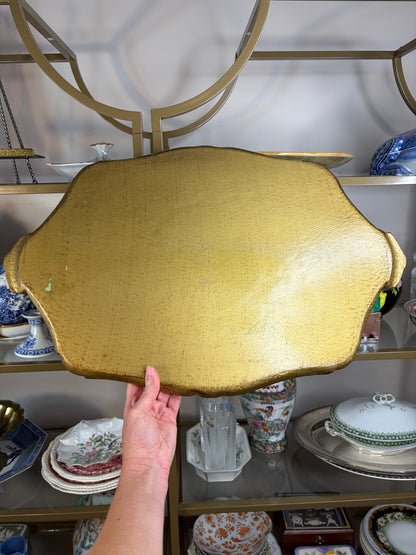 Gorgeous Florentine large tray with handles!