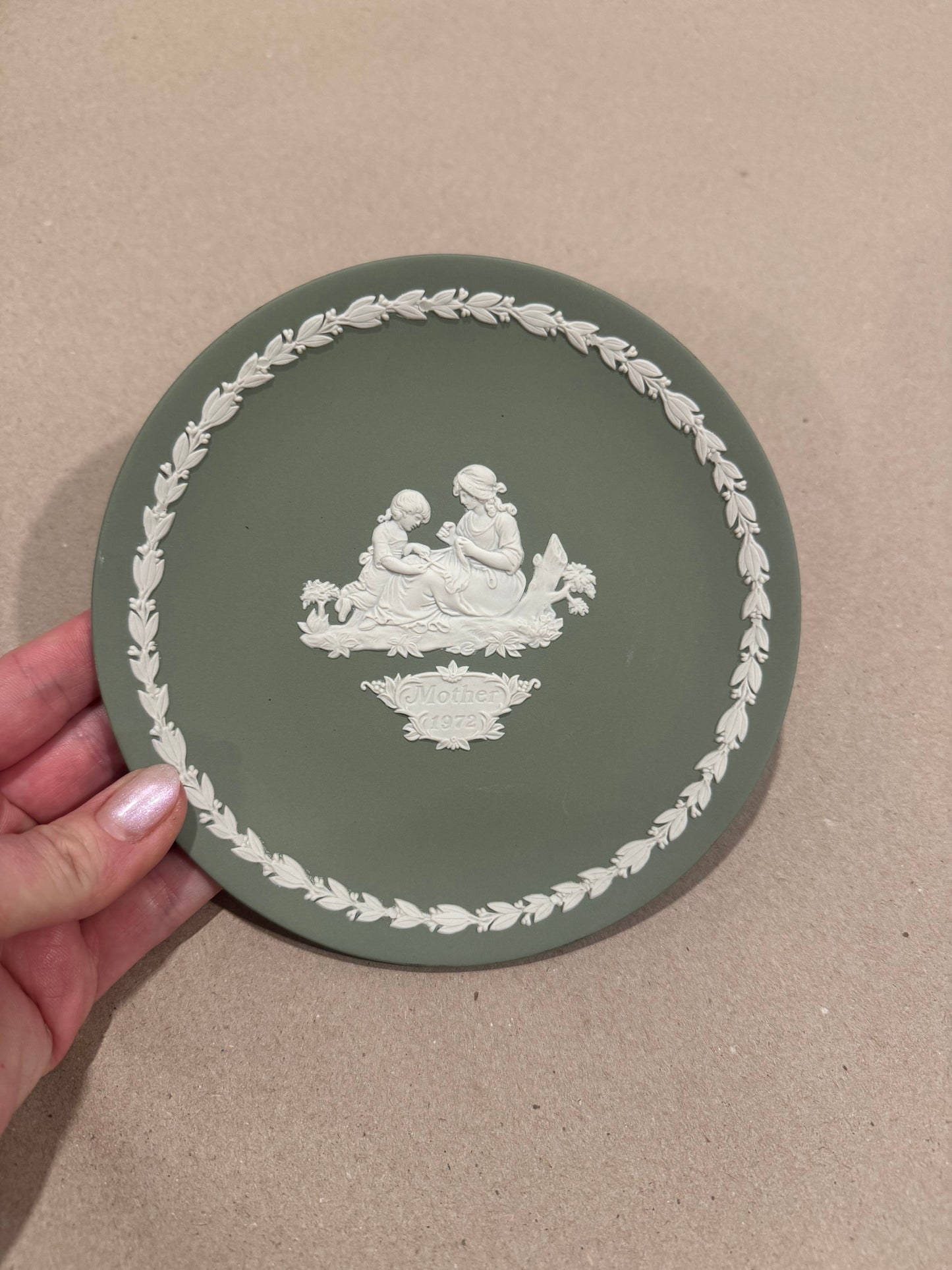 Wedgwood Jasperware Mother’s Plate (1972)