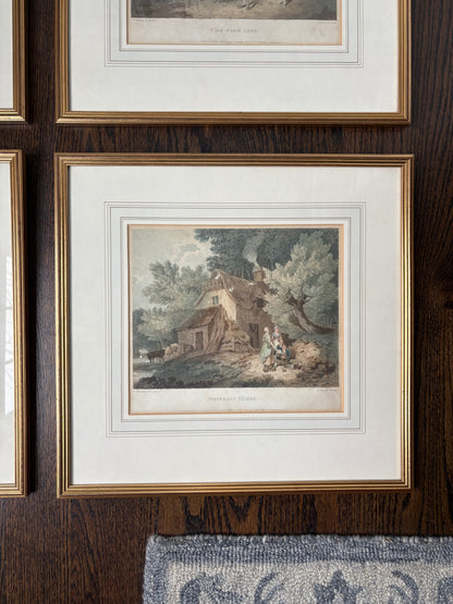 Set (4) Framed 19th century Lithographs