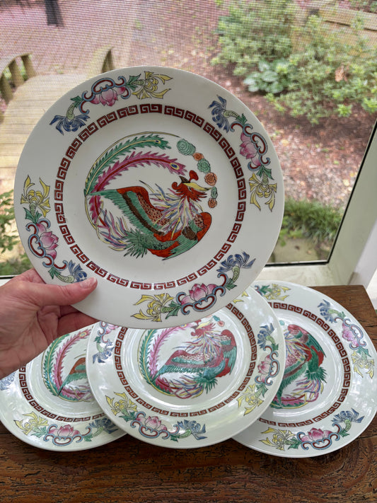 Gorgeous handpainted phoenix plate! 4 available, sold separately!