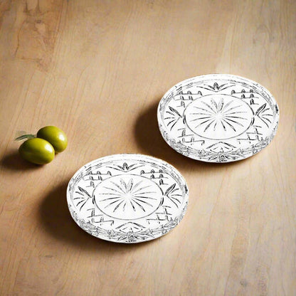 Dublin Crystal Coaster Set – Cut Glass Unleaded Crystal Coasters, 4” Classic Entertaining Set