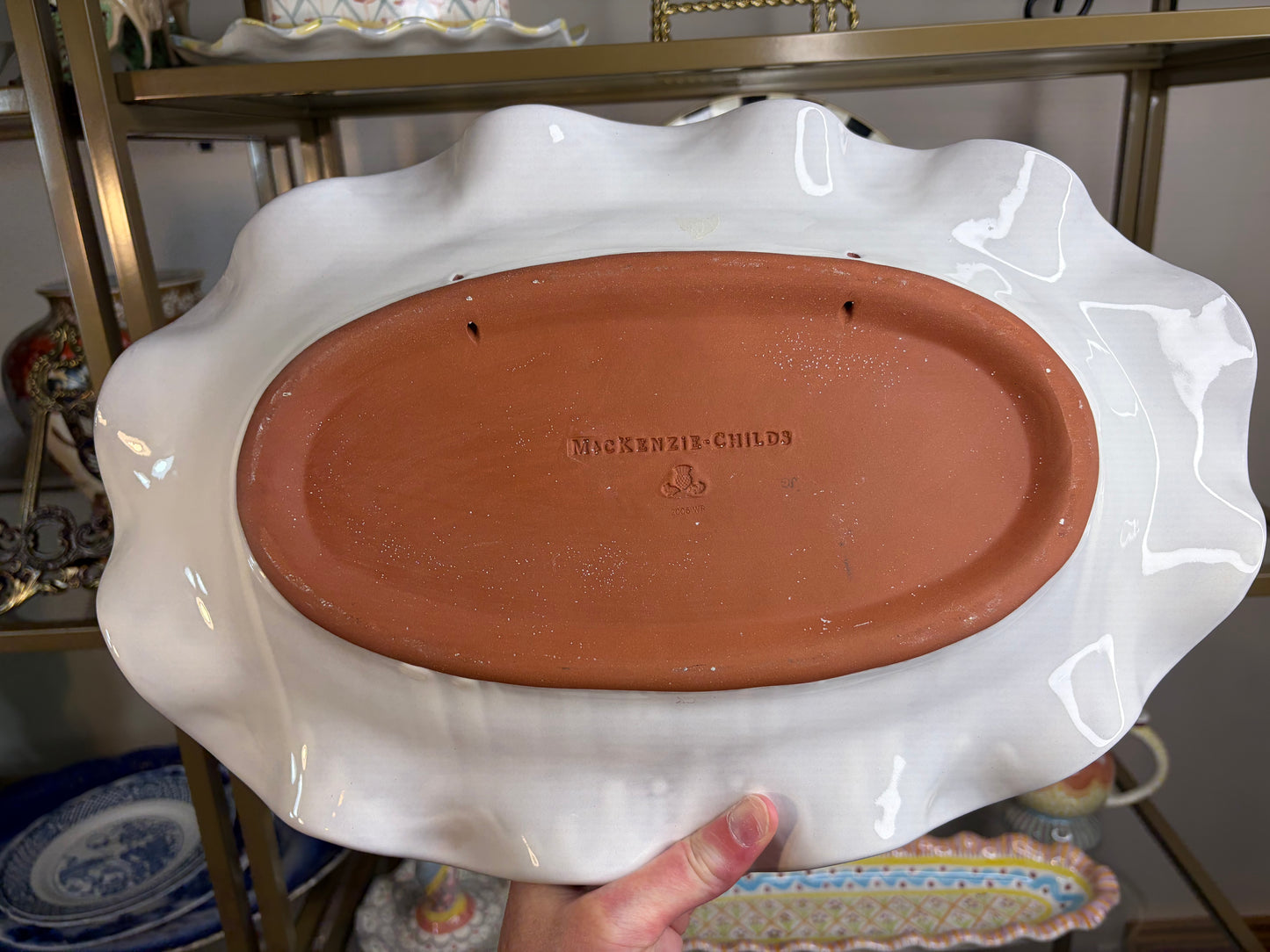 Mackenzie-Childs Aalsmeer 16” oval platter!