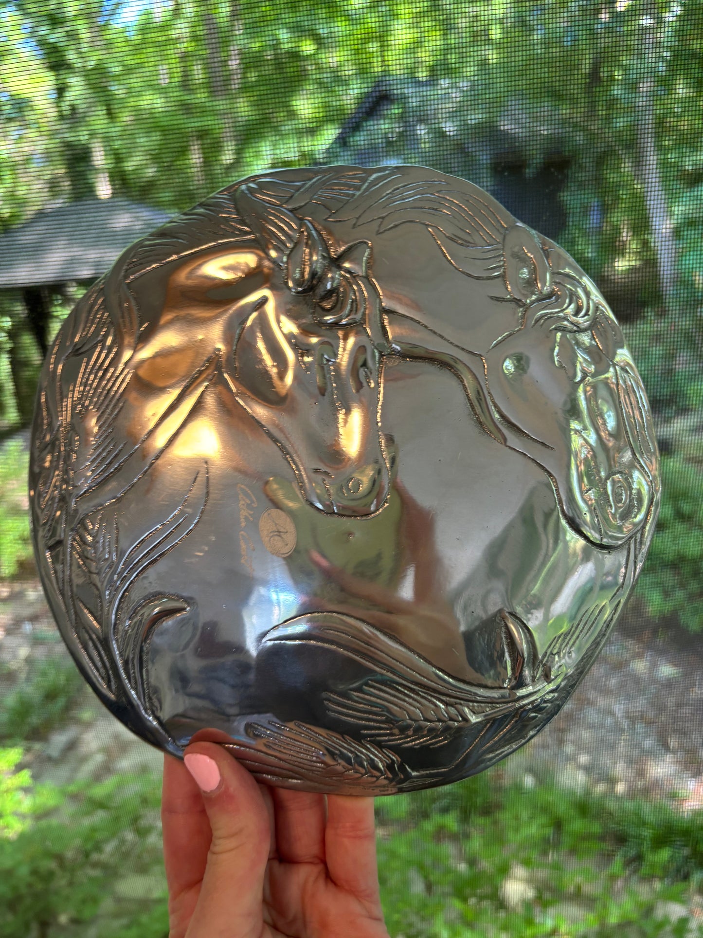 Lovely Arthur Court horse equestrian plate!