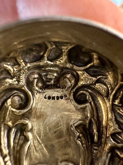 Beautiful Victorian Mappin & Webb Cut Glass & Sterling Silver Vanity Set, c. 1896