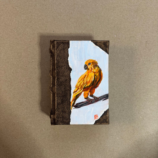 Handmade small 4x6 handpainted journal 200 pages