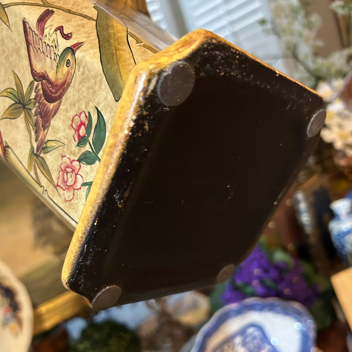 Lovely bird and botanical vase 11 hi