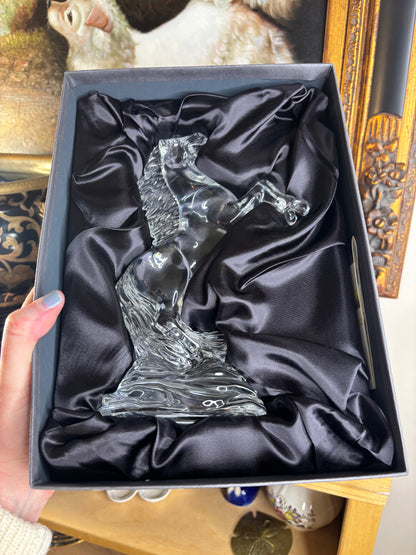 Waterford Crystal Rearing Horse in original box!