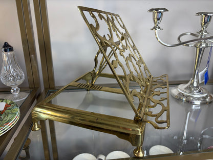 Lovely adjustable and foldable brass book stand!