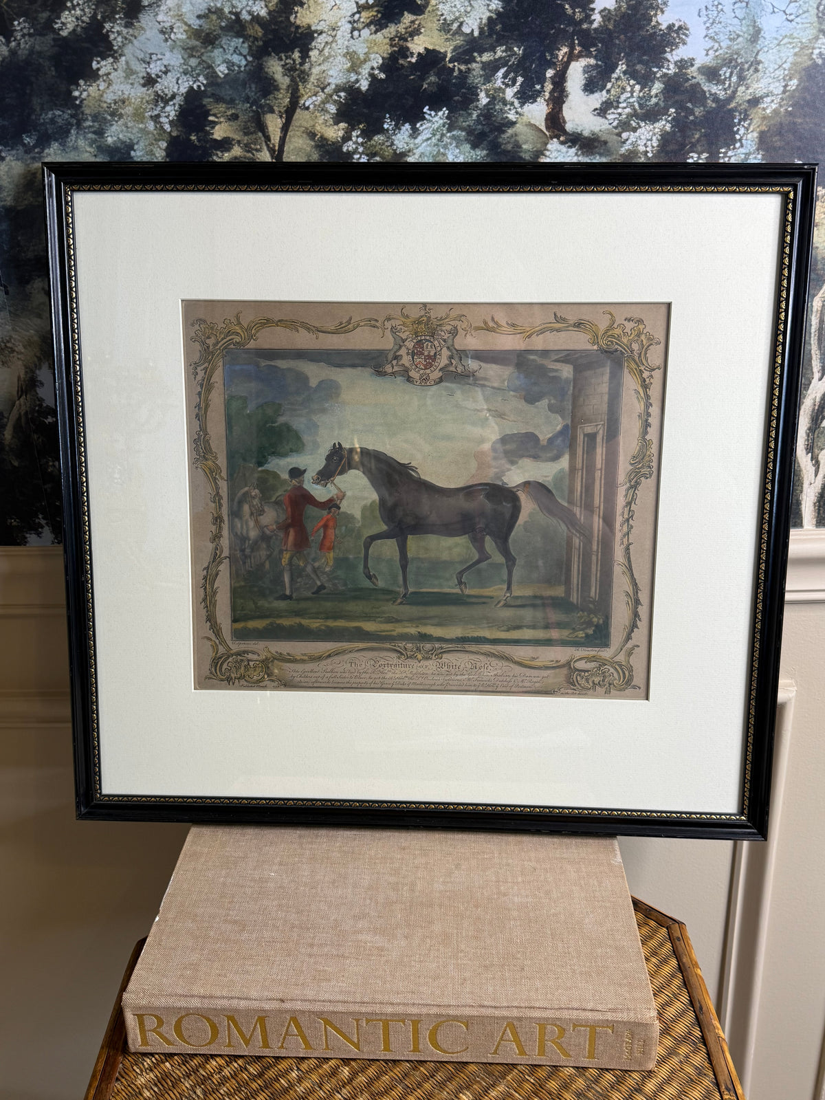 Thomas Spencer After | Richard Houston Engraved Hand-Colored Equestrian Portraits, Pair | c.1750s | Framed 19.5” H × 21.25” W