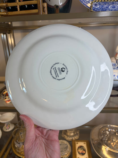 Churchill Herrings Hunt Brown Multicolor Transferware plate!