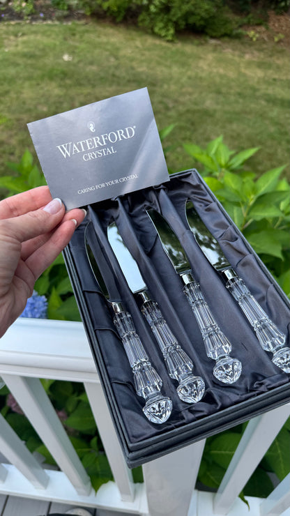 Waterford crystal set of 4 knives