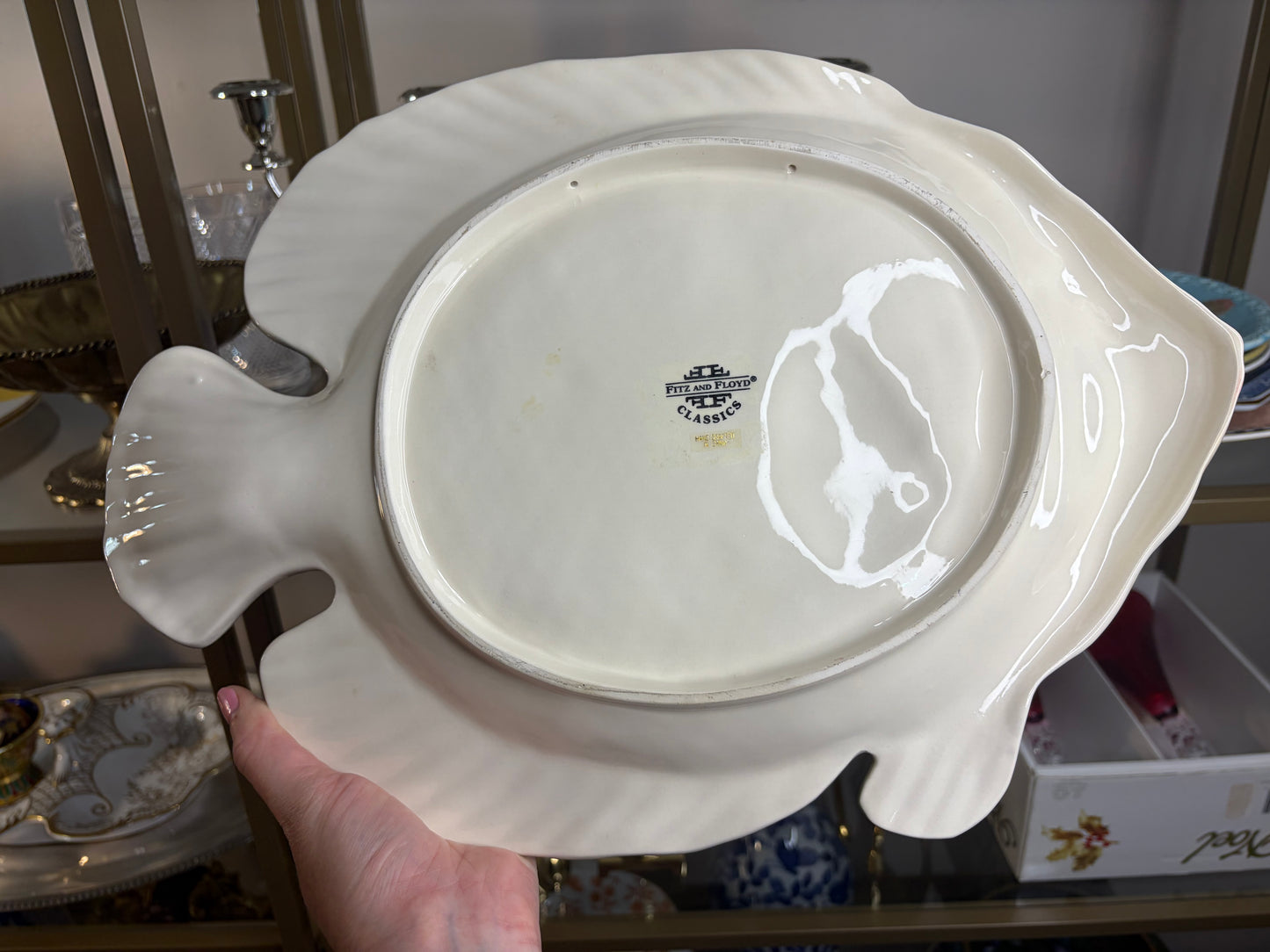 Beautiful Fitz and Floyd fish platter!
