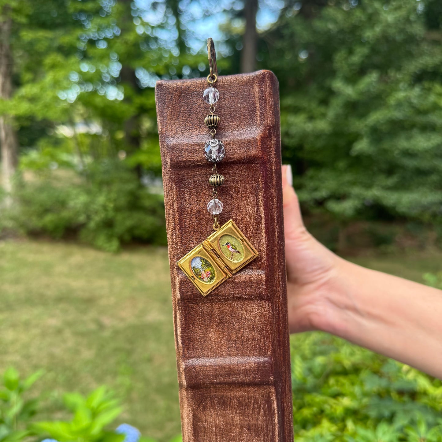 Reserved Locket bookmark with original art