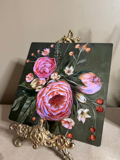 Metal tile print with original artwork