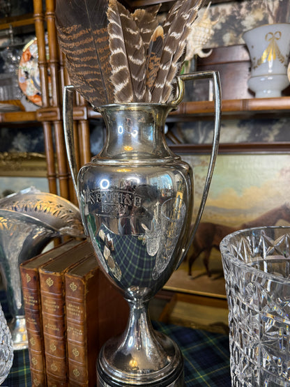 Antique 1926 A.J. Reach Baseball 16.5” Tall Trophy by Meriden Britannia Co. International Silver | Silver Plate Sporting Trophy | C781