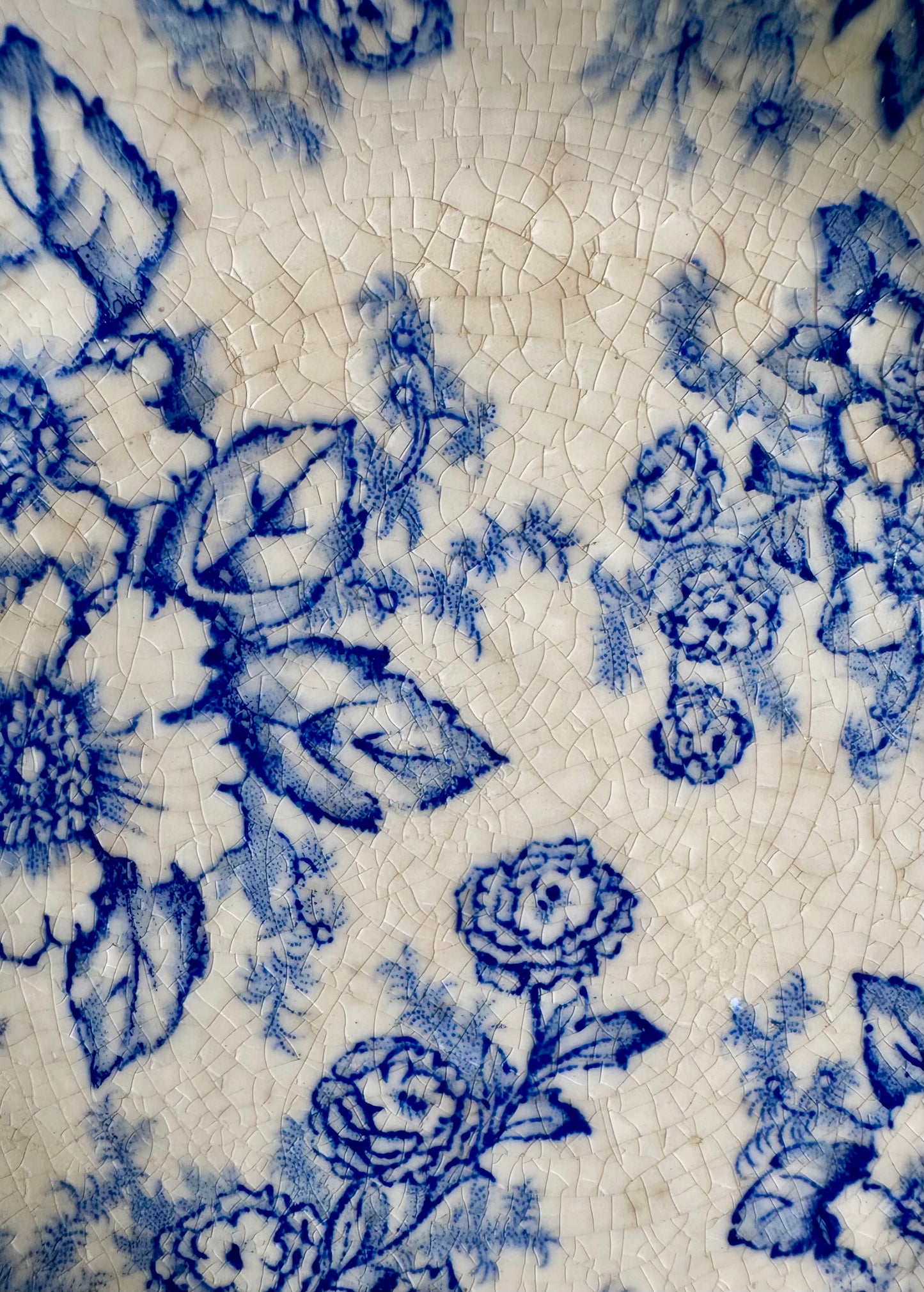 Taylor, Smith & Taylor “Dogwood” Blue Round Vegetable Bowl, c. 1940’s