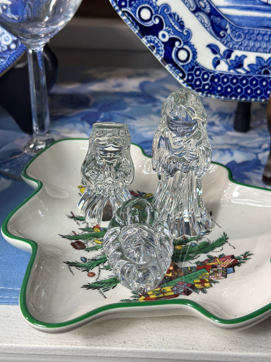 Waterford Marquis 3-piece crystal Nativity Set - Pristine!