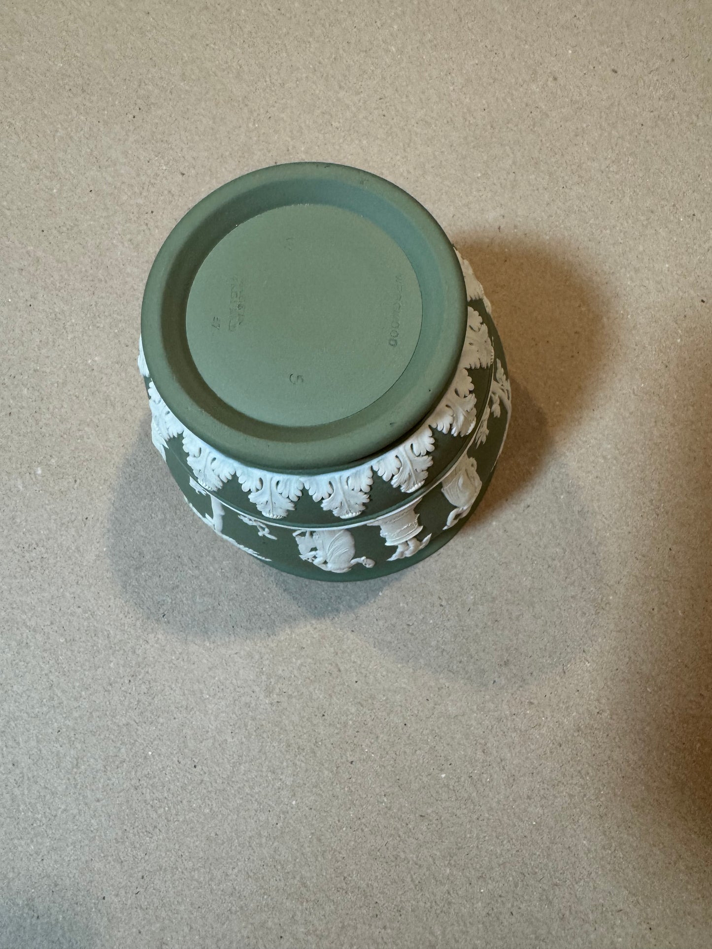 Reserved Wedgwood sage green pot