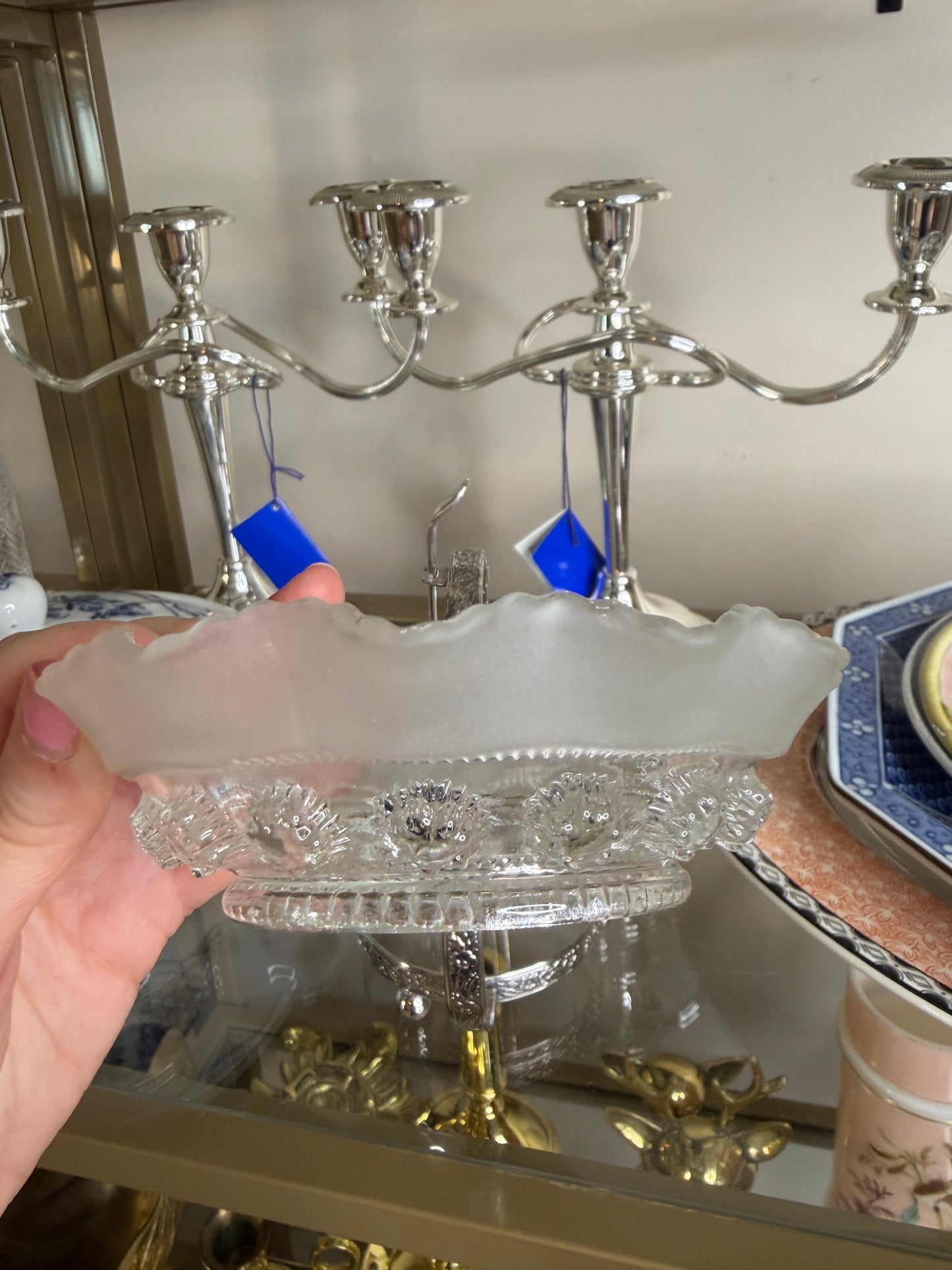 Lovely caviar serving dish with spoon!