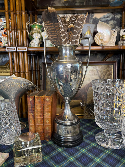 Antique 1926 A.J. Reach Baseball 16.5” Tall Trophy by Meriden Britannia Co. International Silver | Silver Plate Sporting Trophy | C781