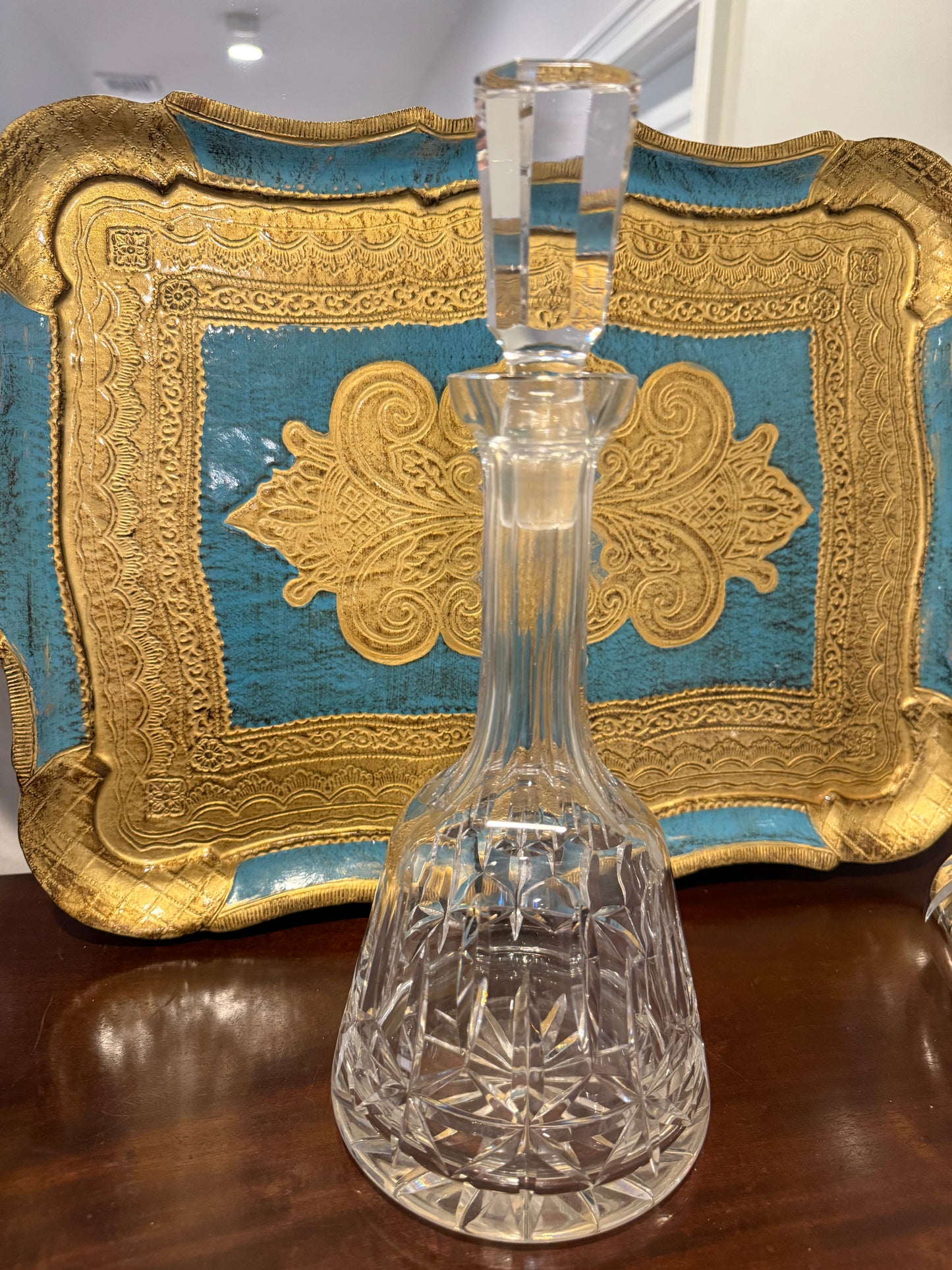 Live 12/2 Reserved Julie - Beautiful 13” Crystal Decanter