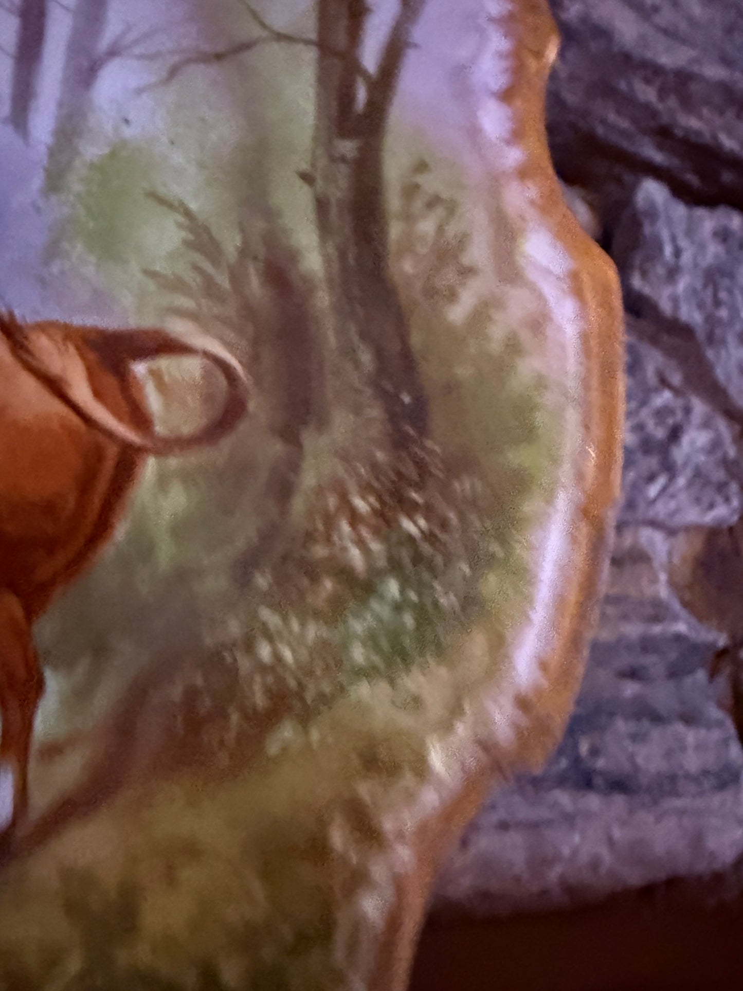 Early 1900’s French Limoges Hand Painted Charger Signed by Artist - Repaired