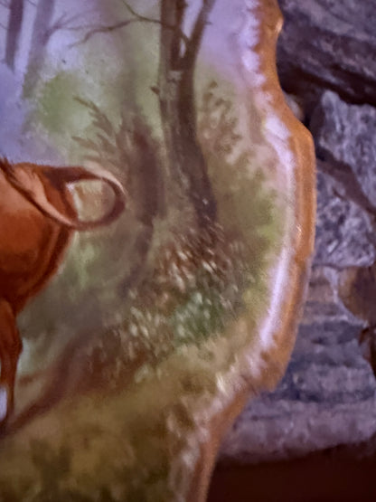 Early 1900’s French Limoges Hand Painted Charger Signed by Artist - Repaired