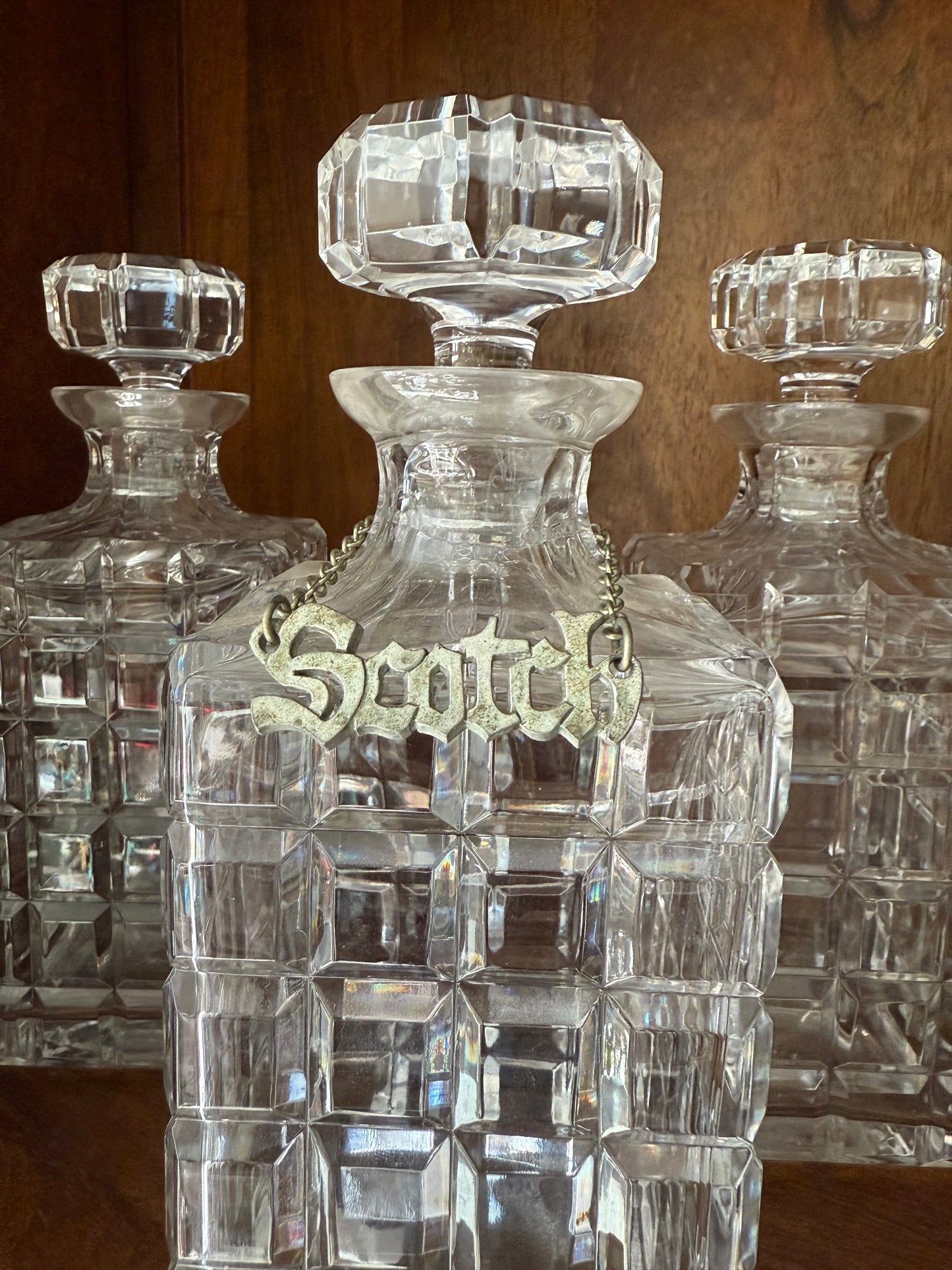 Vintage Scotch Silverplated Liquor Tag