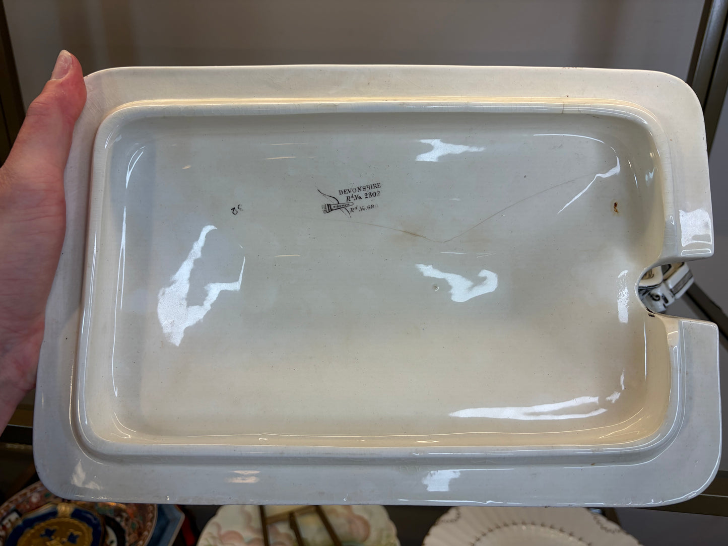 Stunning antique Ridgways brown transferware lidded tureen featuring birds! As is!