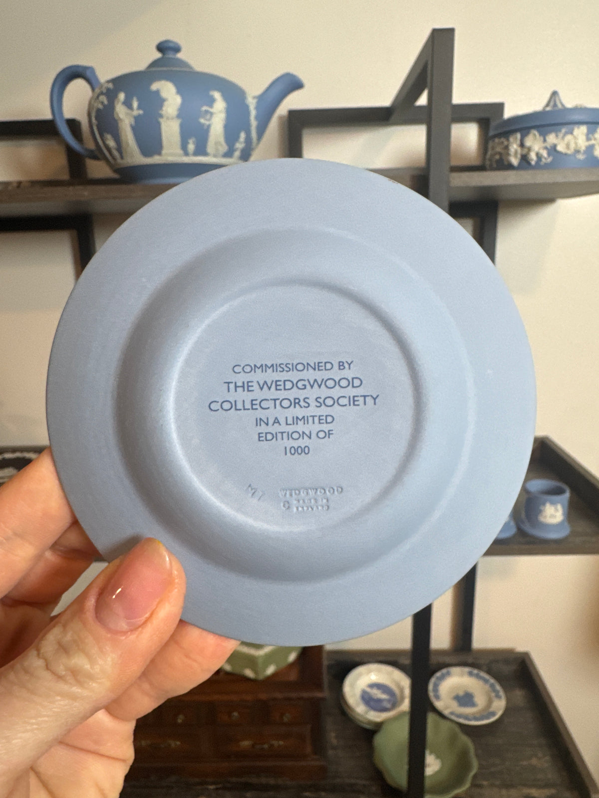 Wedgwood lavender white dish 4.5”