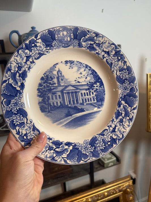 Wedgwood University Hall Acadia University plate 10”