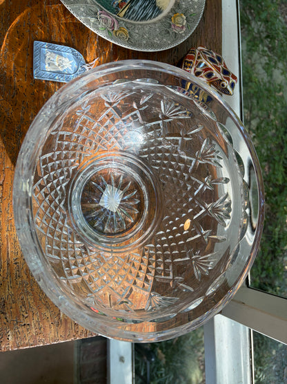Stunning Waterford crystal Killarney centerpiece footed bowl!