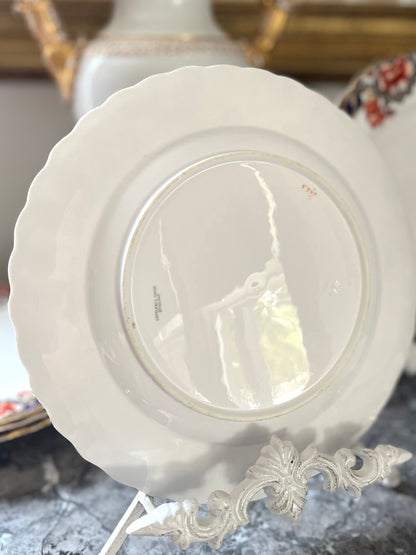 RESERVED - AMYLEA- Live 08/11 Elegant Antique Set of 8 Copeland England Dinner Plates - Marked And Date Stamped Circa 1899 Outstanding Condition 10”
