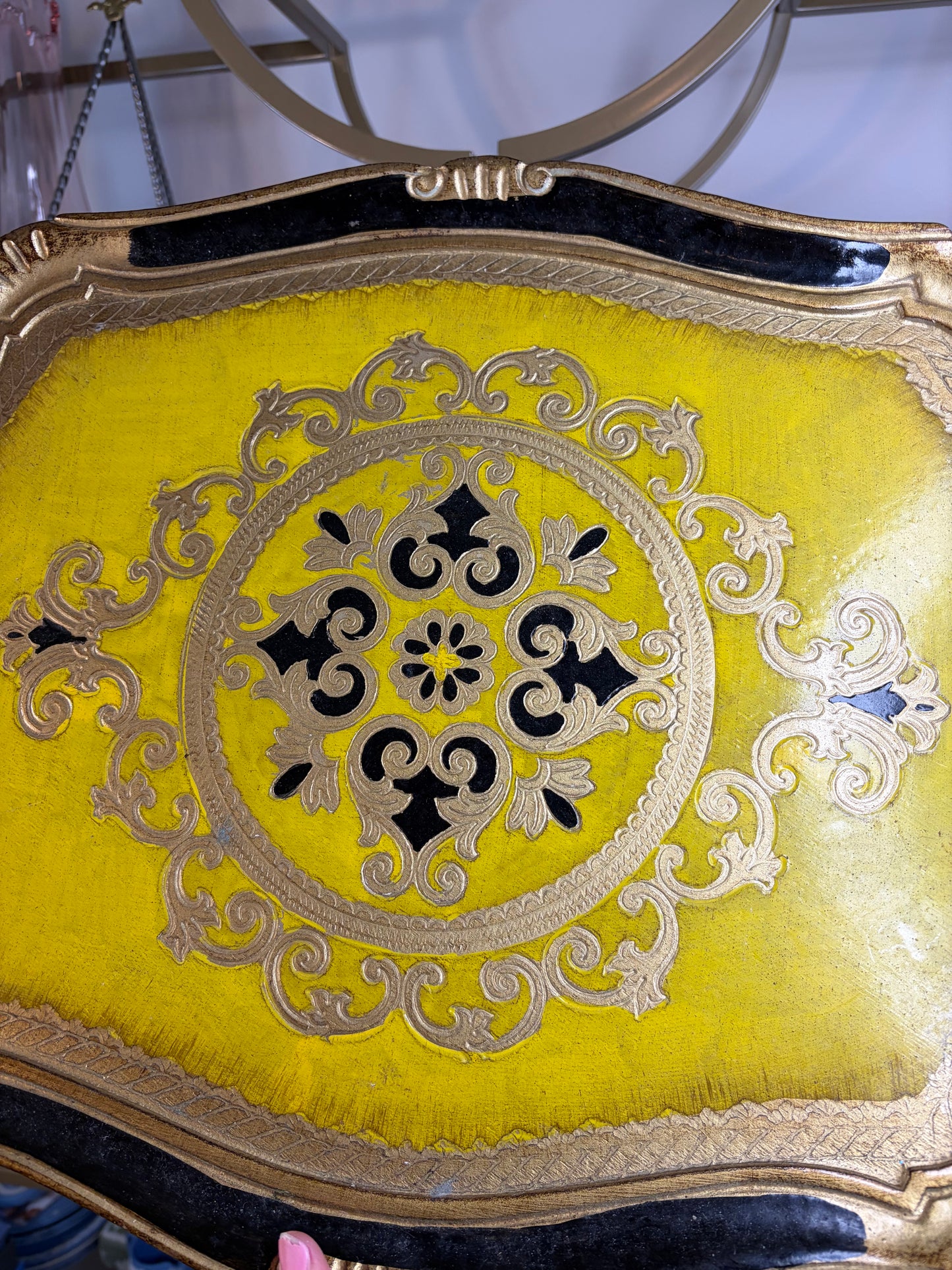 Gorgeous Florentine large tray with handles!