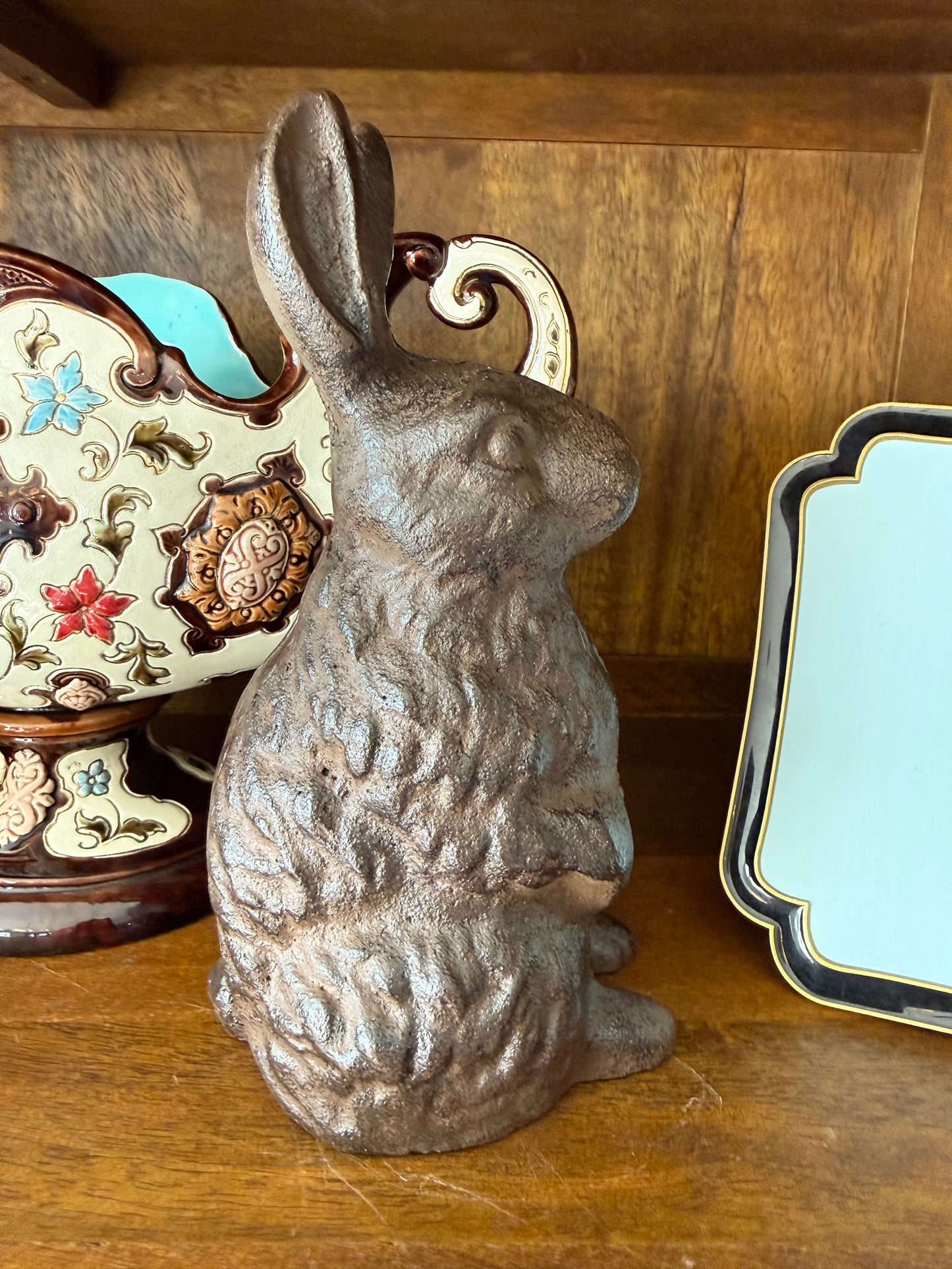 Darling Cast Iron Bunny Doorstop / Bookend