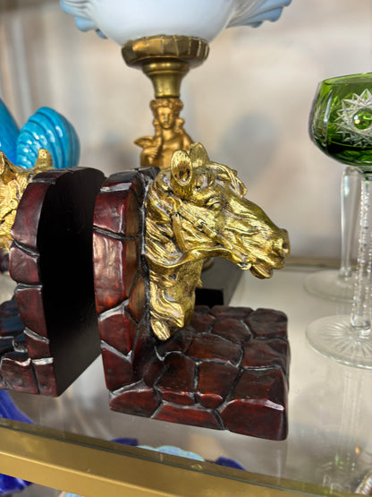 Beautiful horse head bookends pair!