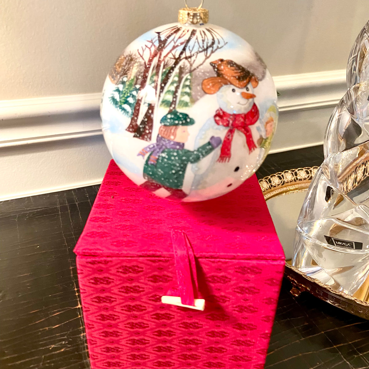 Vintage designer  santa clause christmas ornament