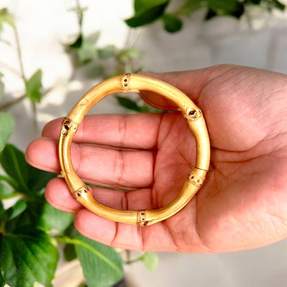 Bamboo Bangle Bracelet | Natural, Handcrafted Simplicity| Set of 2